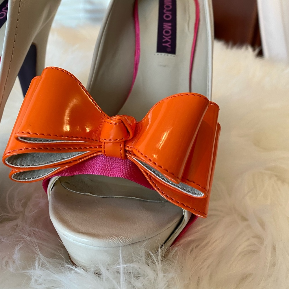 Mojo Moxy Pippa white leather pumps - Picture 4 of 7